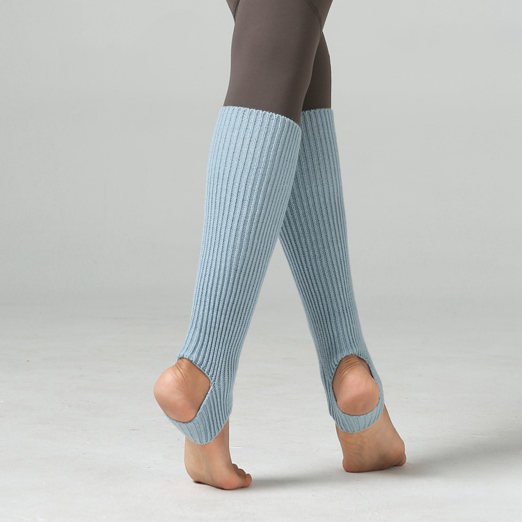 Child Adult Latin Dance Leg Sleeve Knit Sweater Ballet Leg Warmers Sports Protective Yoga Warm Socks Step On The Foot